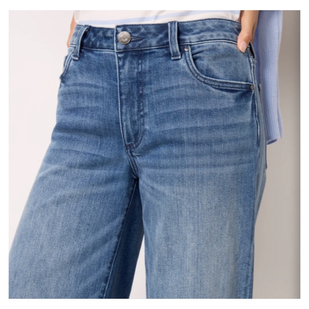 Kut from the Kloth Light Blue Wide-Leg Jeans - Picture 4 of 14